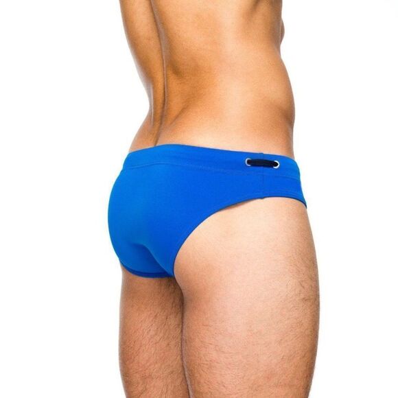 Men's micro beach bikini low rise swim briefs swimwear blue speedo size M - Picture 3 of 3